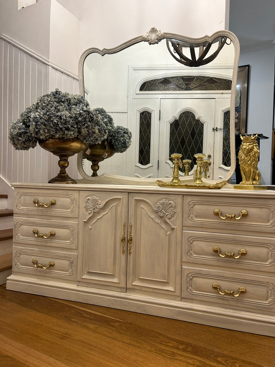 Vintage Dresser and Mirror