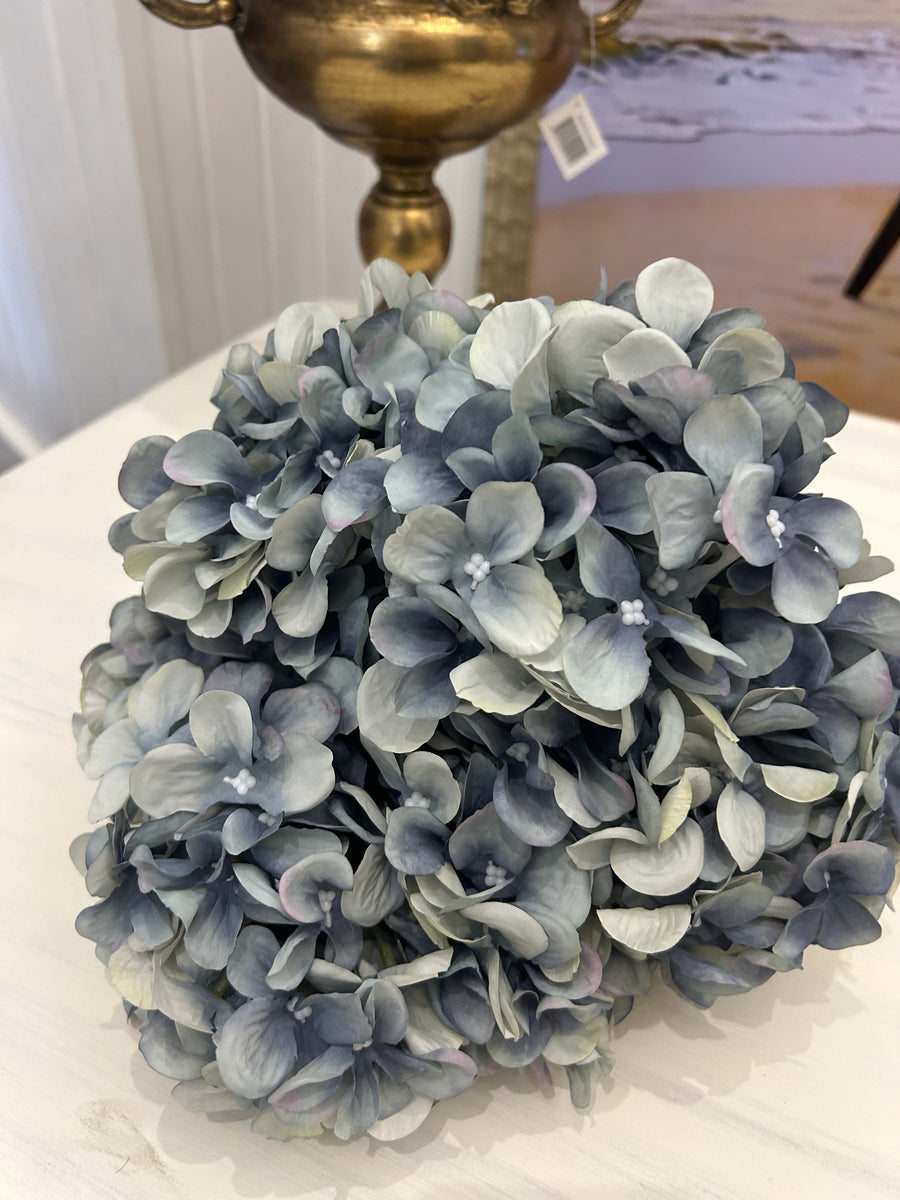 Pale Blue Hydrangea 5 head Stem