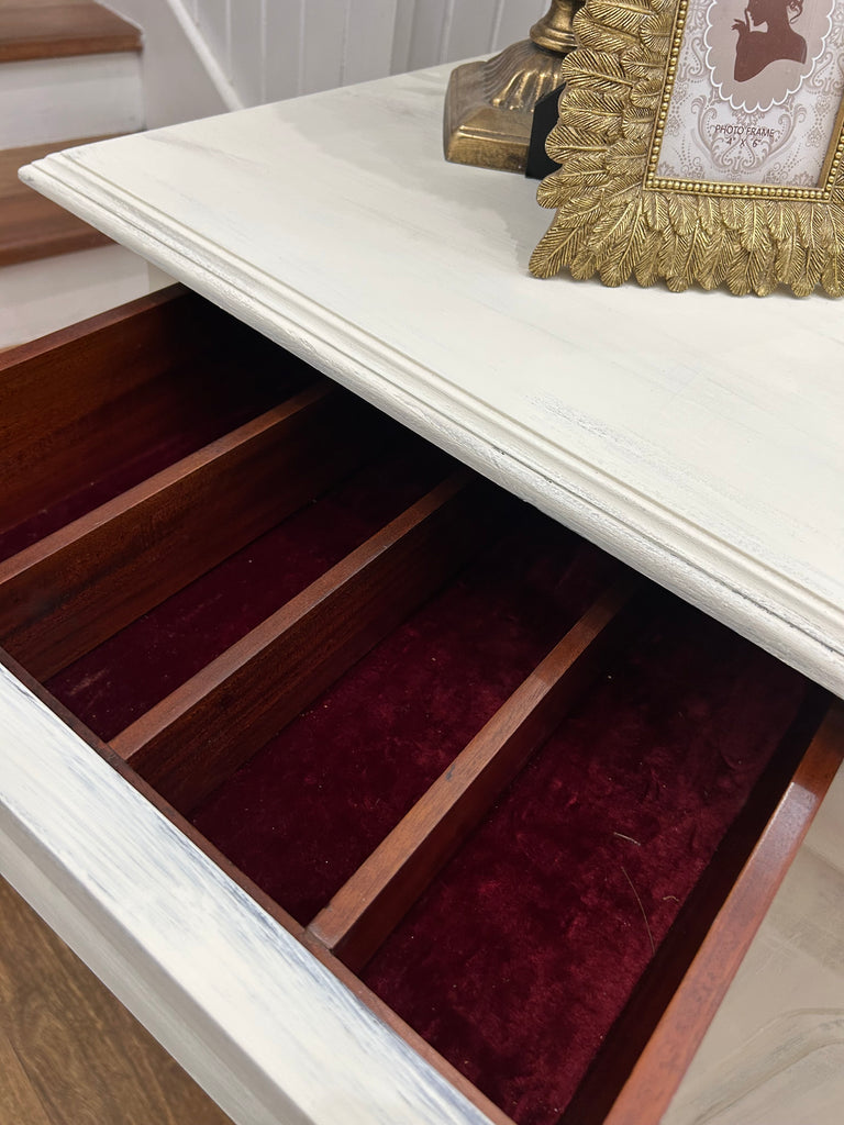 Solid Wood Small Buffet and Mirror