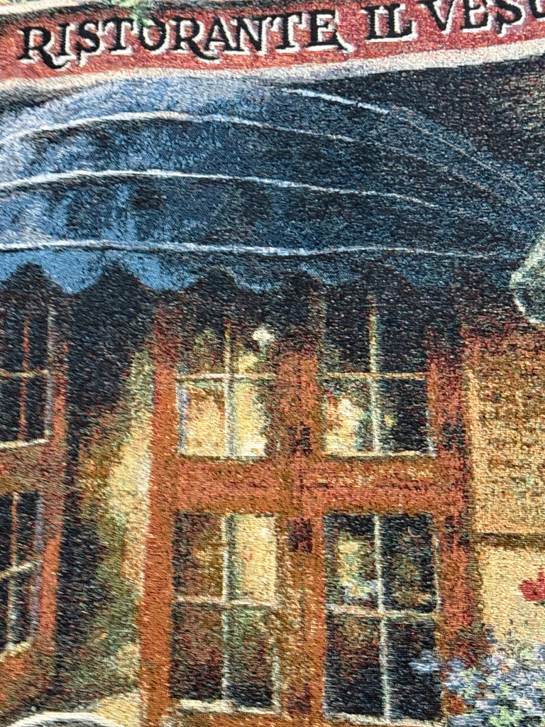 Very Large Street Scene Tapestry on a Metal Hanger