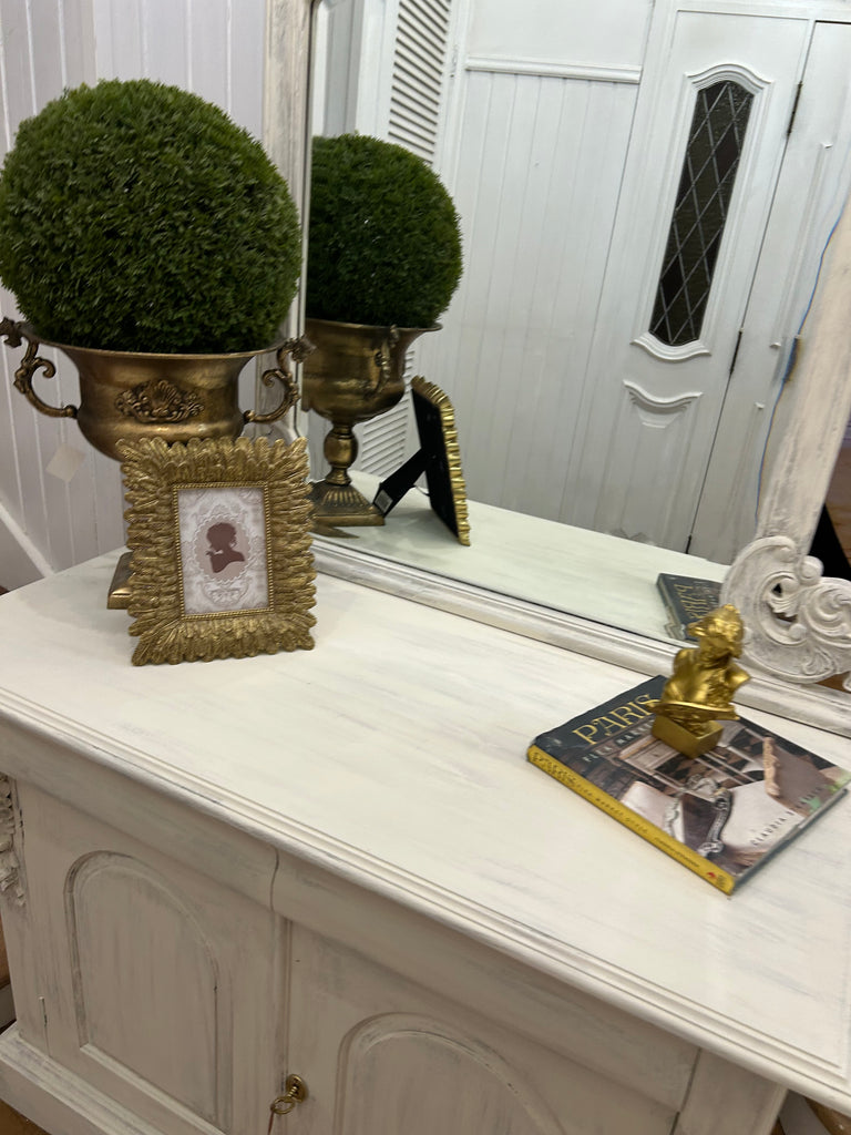 Solid Wood Small Buffet and Mirror