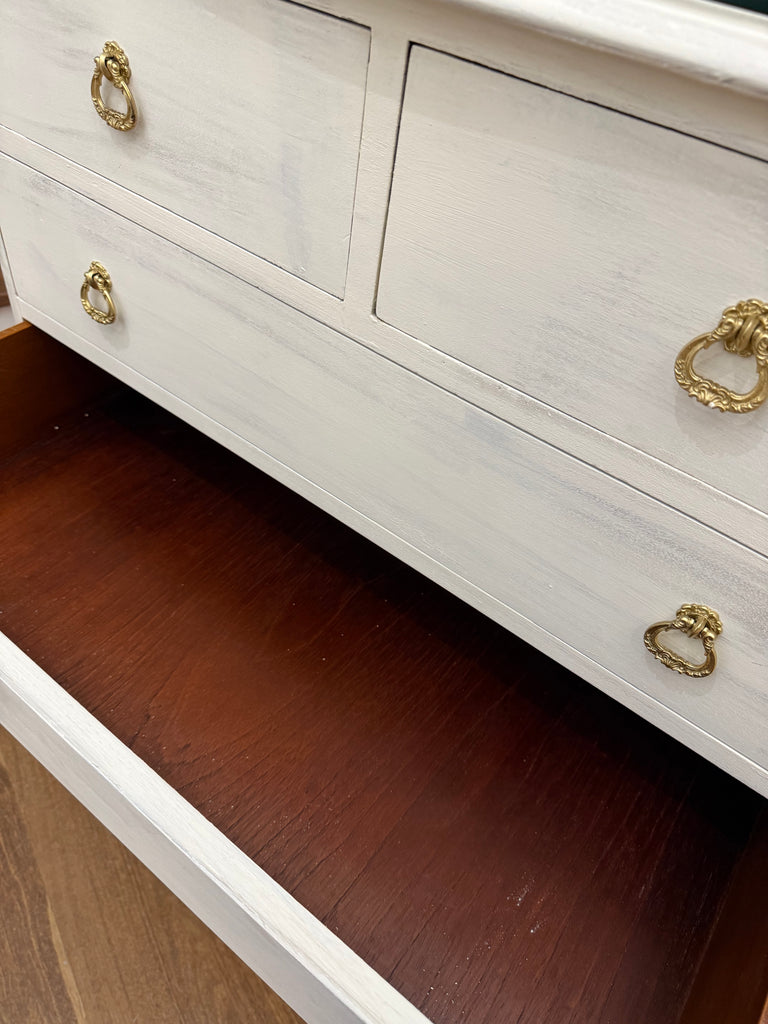 Vintage Queen Anne French Provincial Style Tallboy