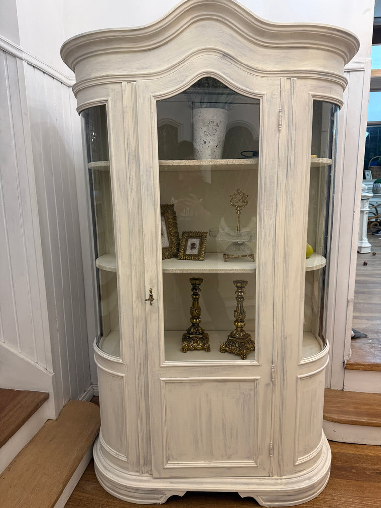 Vintage French Provincial Style Display Cabinet