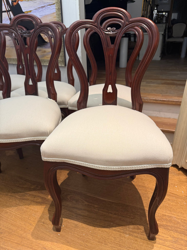 8 x Vintage Queen Anne Dining Chairs