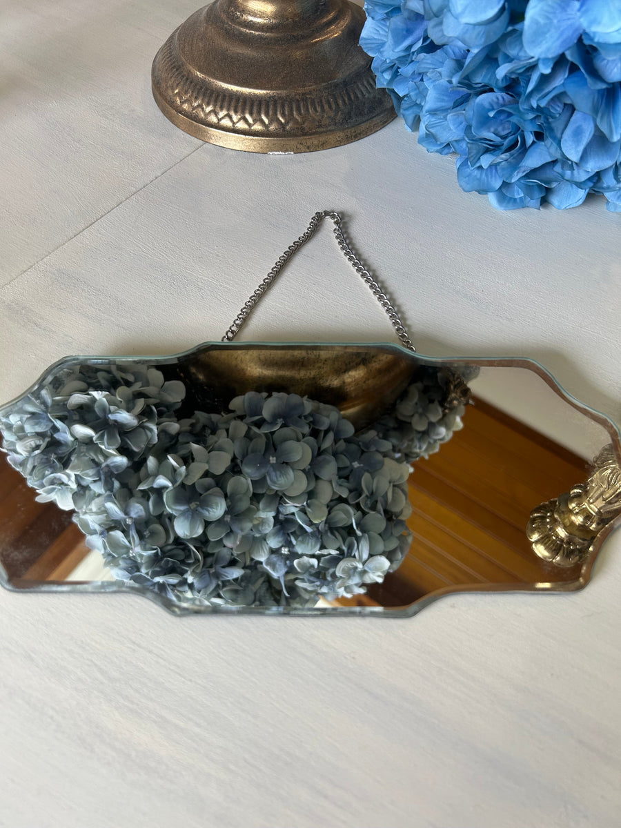 Small Vintage look hanging mirror