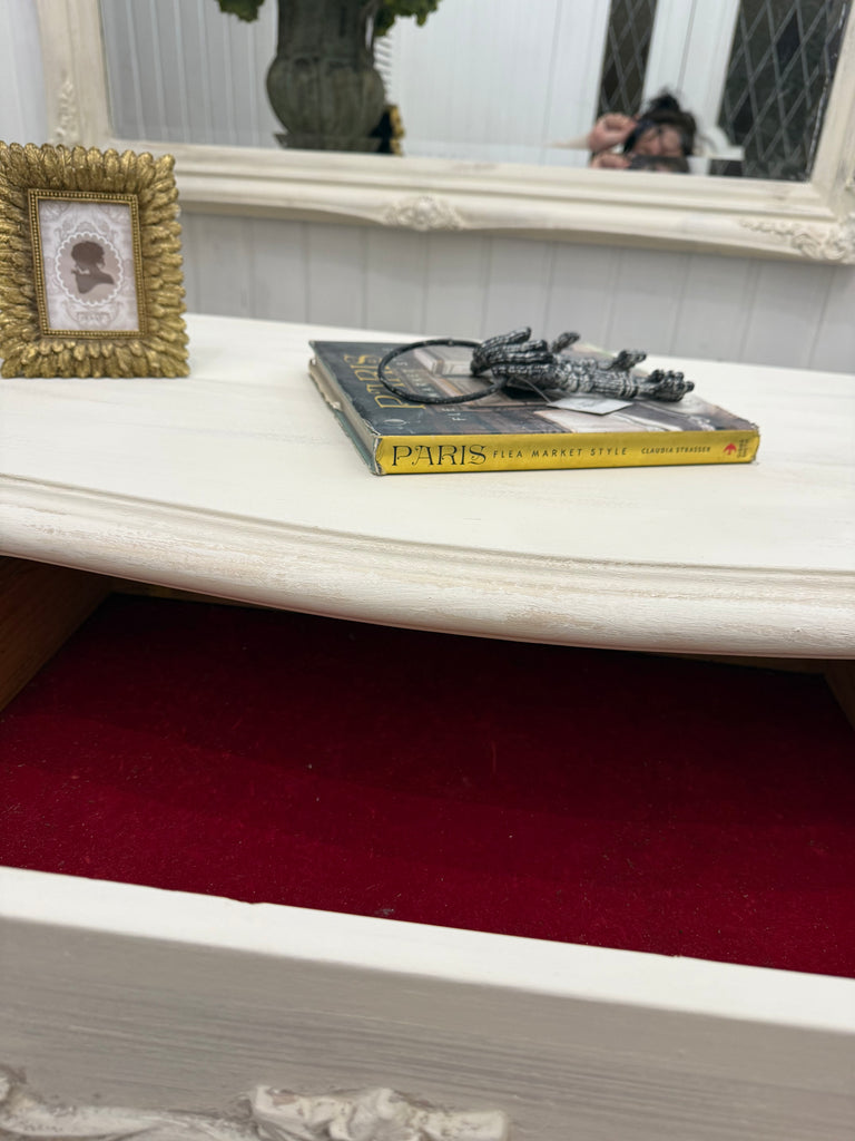 French Provincial Style Console Table/ Dressing Table and Mirror