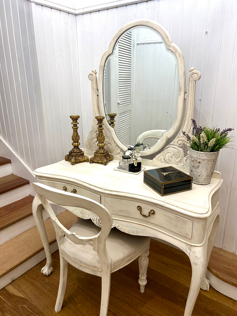 Antique Dressing Table and Chair
