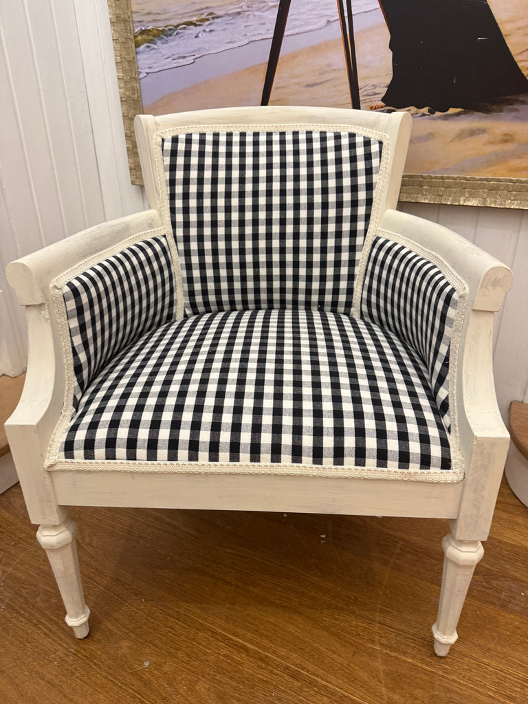 Newly Reupholstered French Provincial Style Occasional Armchair