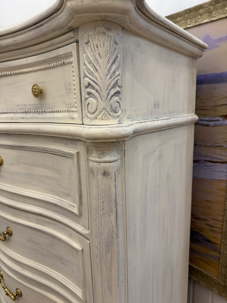 Very Tall French Provincial Style Tallboy