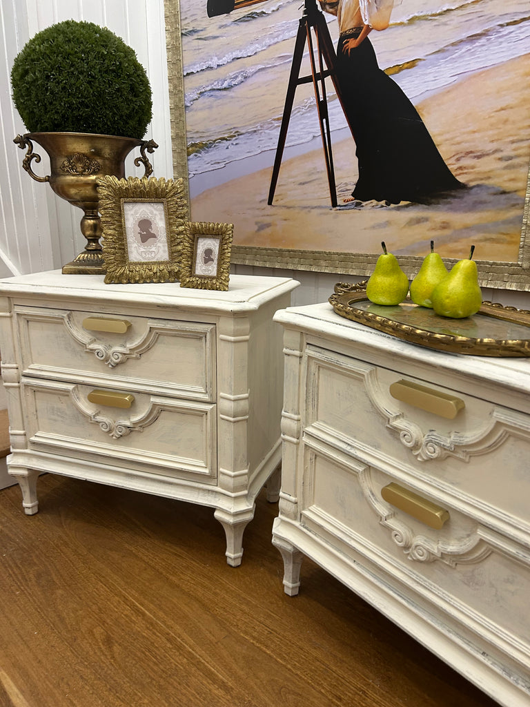 2 x Vintage Bedside Tables
