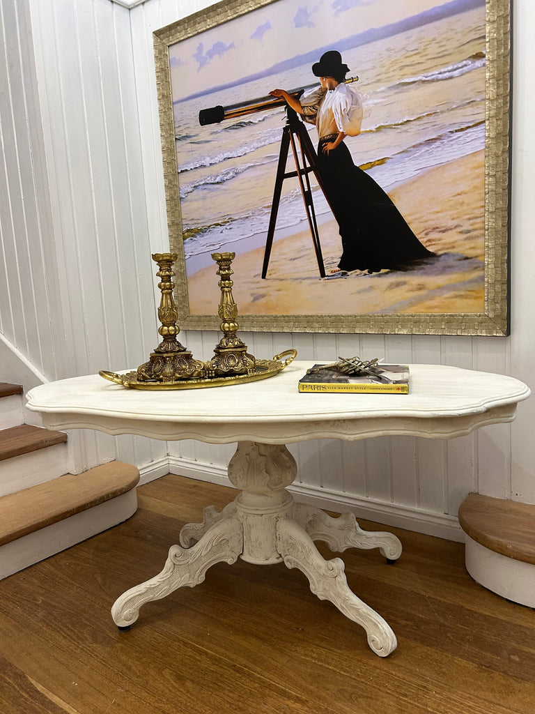 Vintage Pedestal Coffee Table