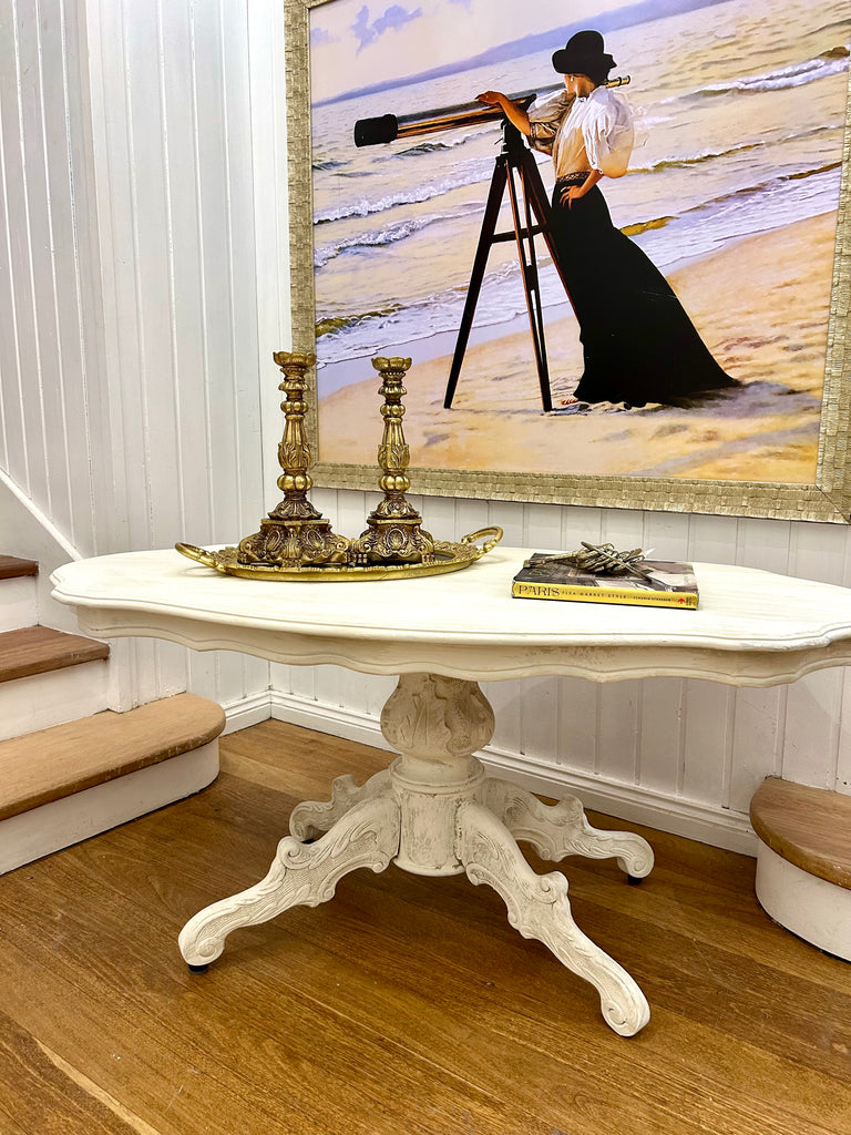 Vintage Pedestal Coffee Table