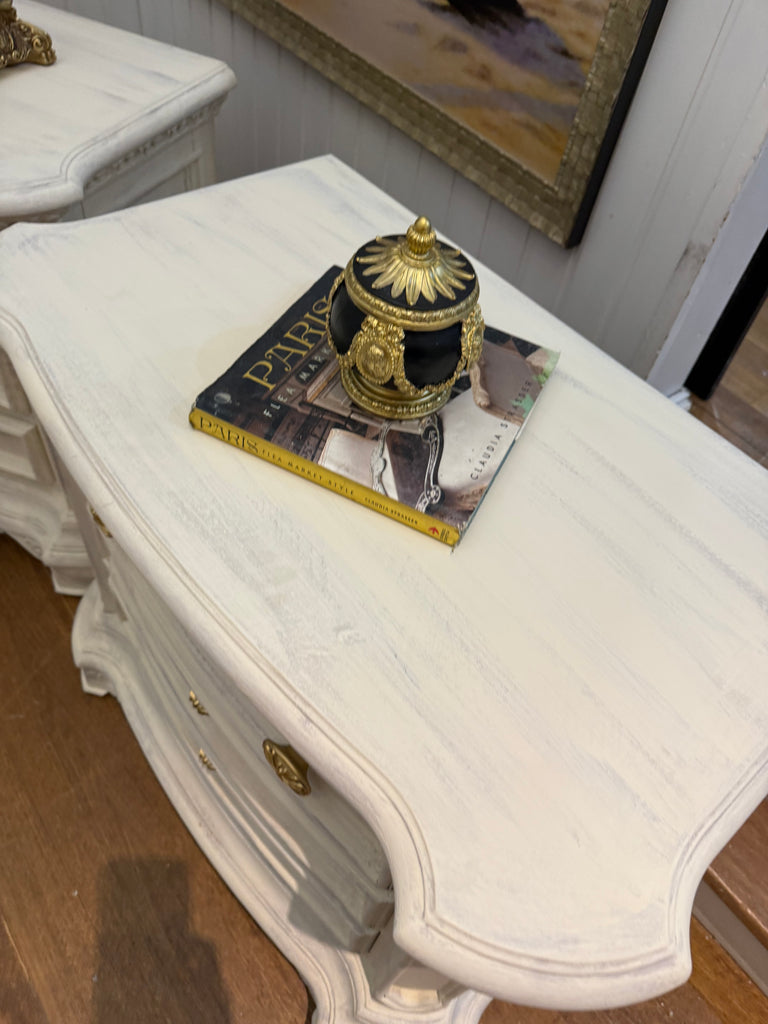 2 x Large French Provincial Style Bedside Tables