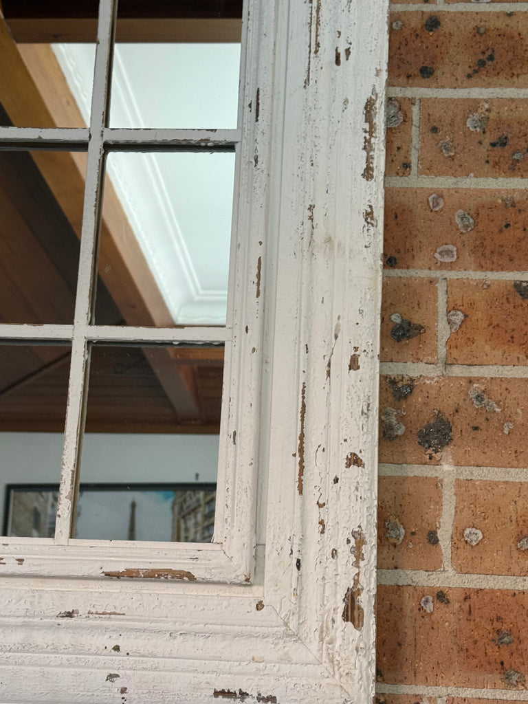Rustic Provincial Window Mirror