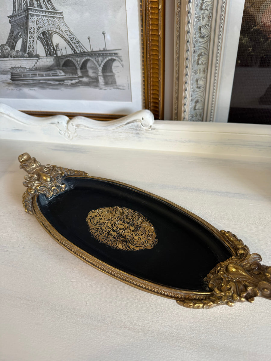 Small Black and Gold Tray