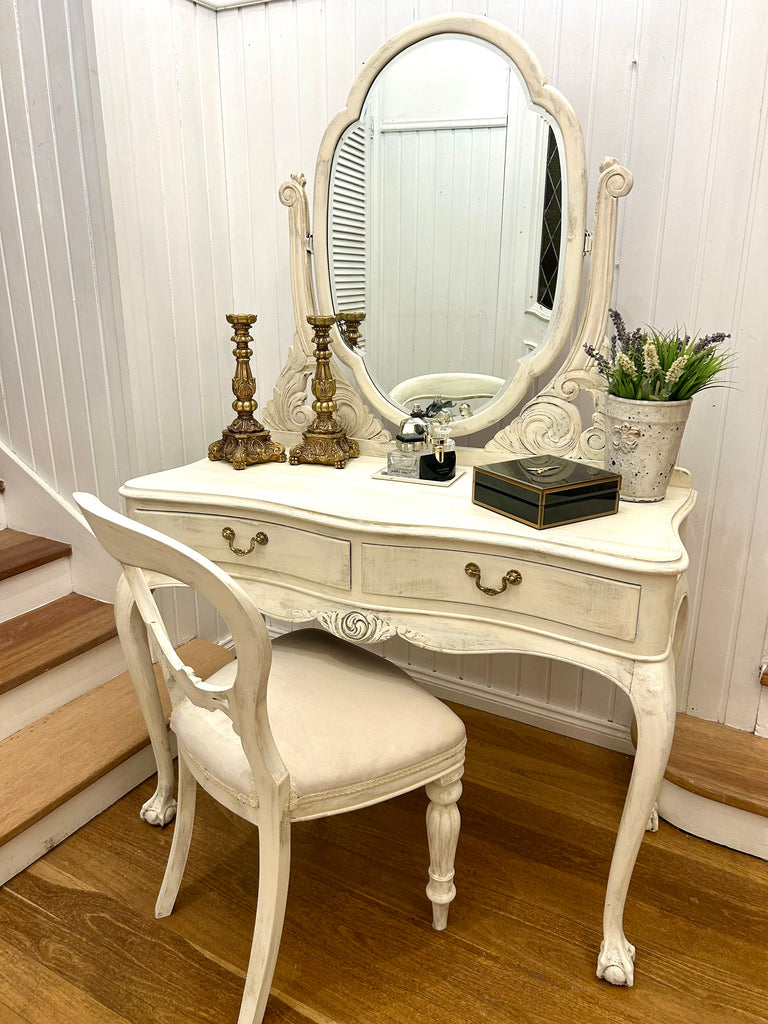 Antique Dressing Table and Chair