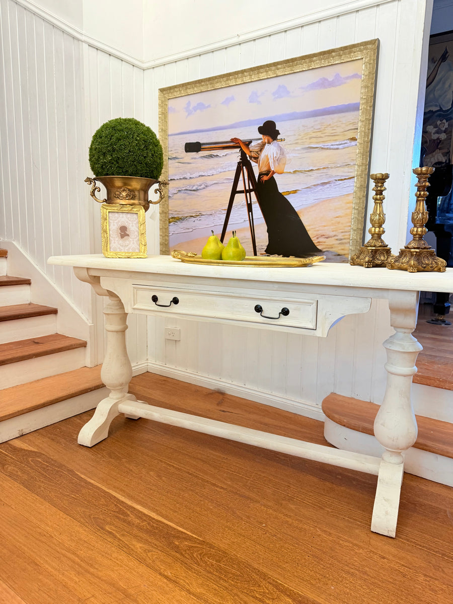Large Solid Wood Console Table