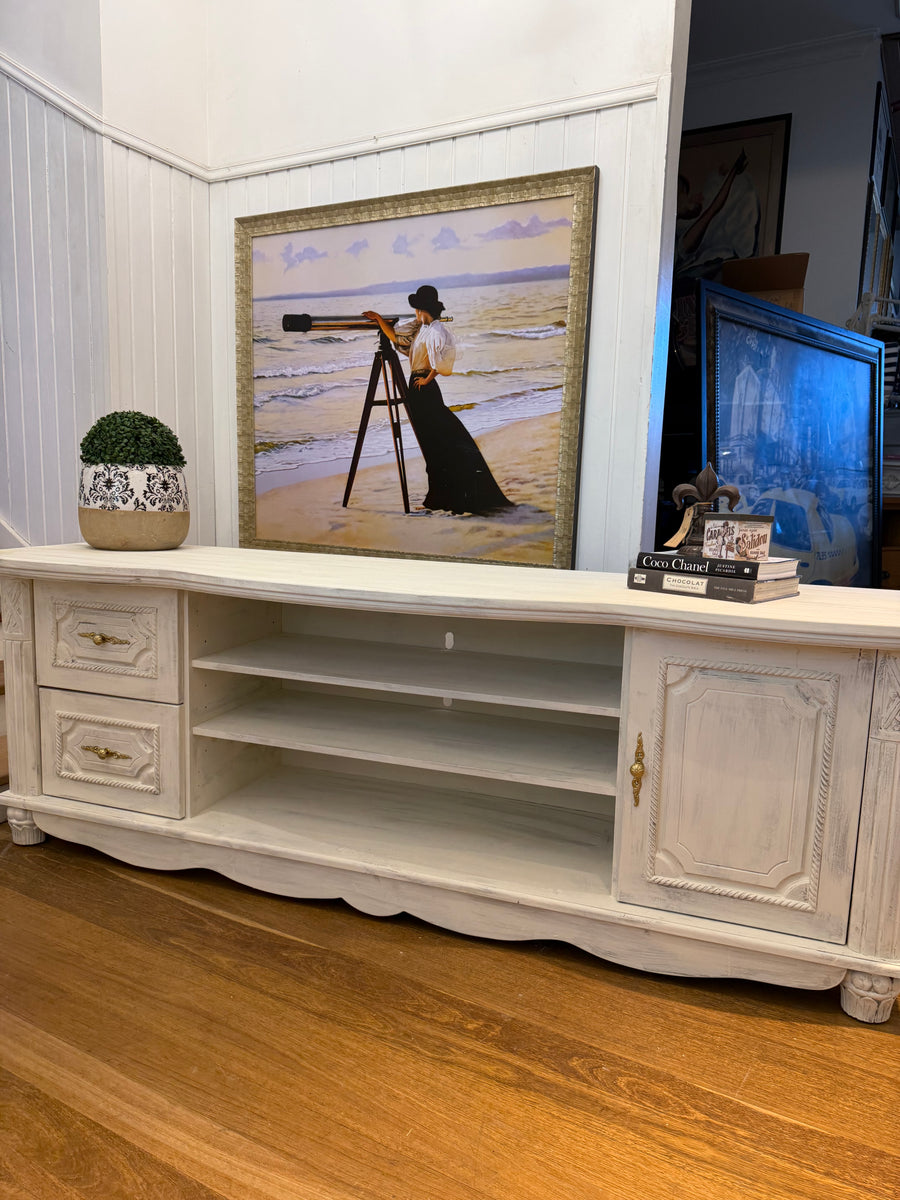 Long French Provincial Style TV unit
