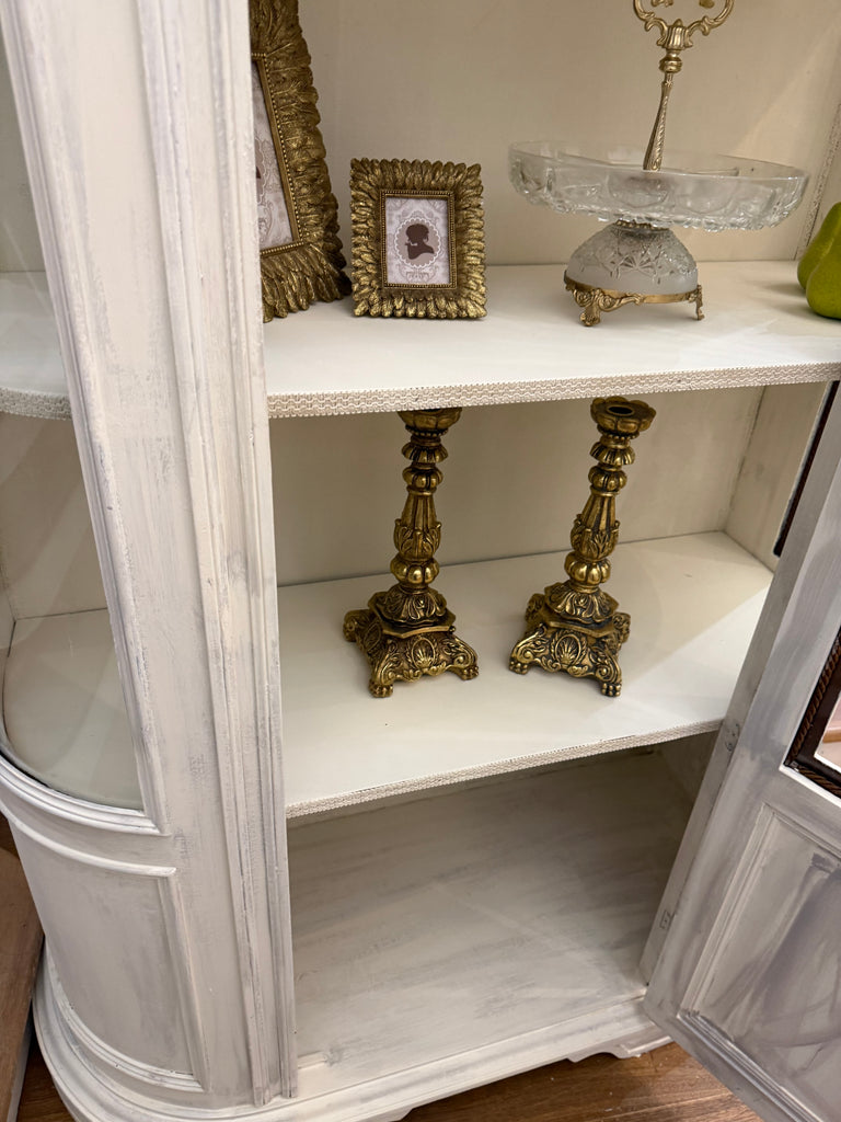Vintage French Provincial Style Display Cabinet