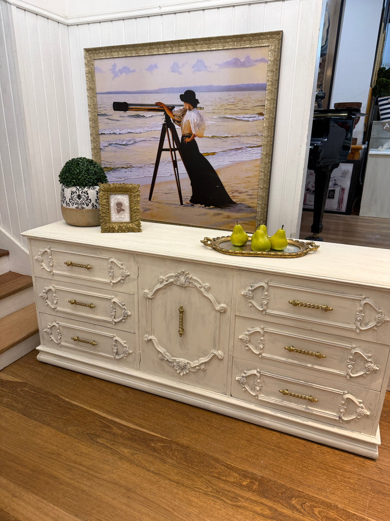 Vintage French Provincial Style Dresser/ TV unit