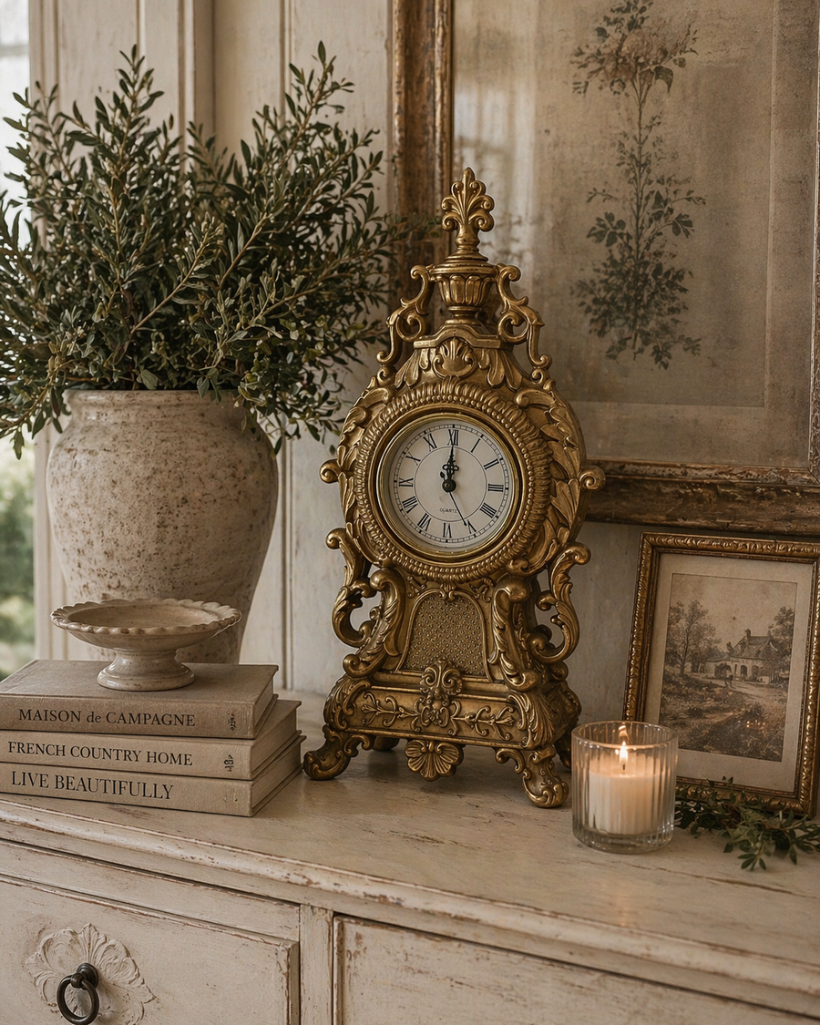 Fleur De Lys Clock