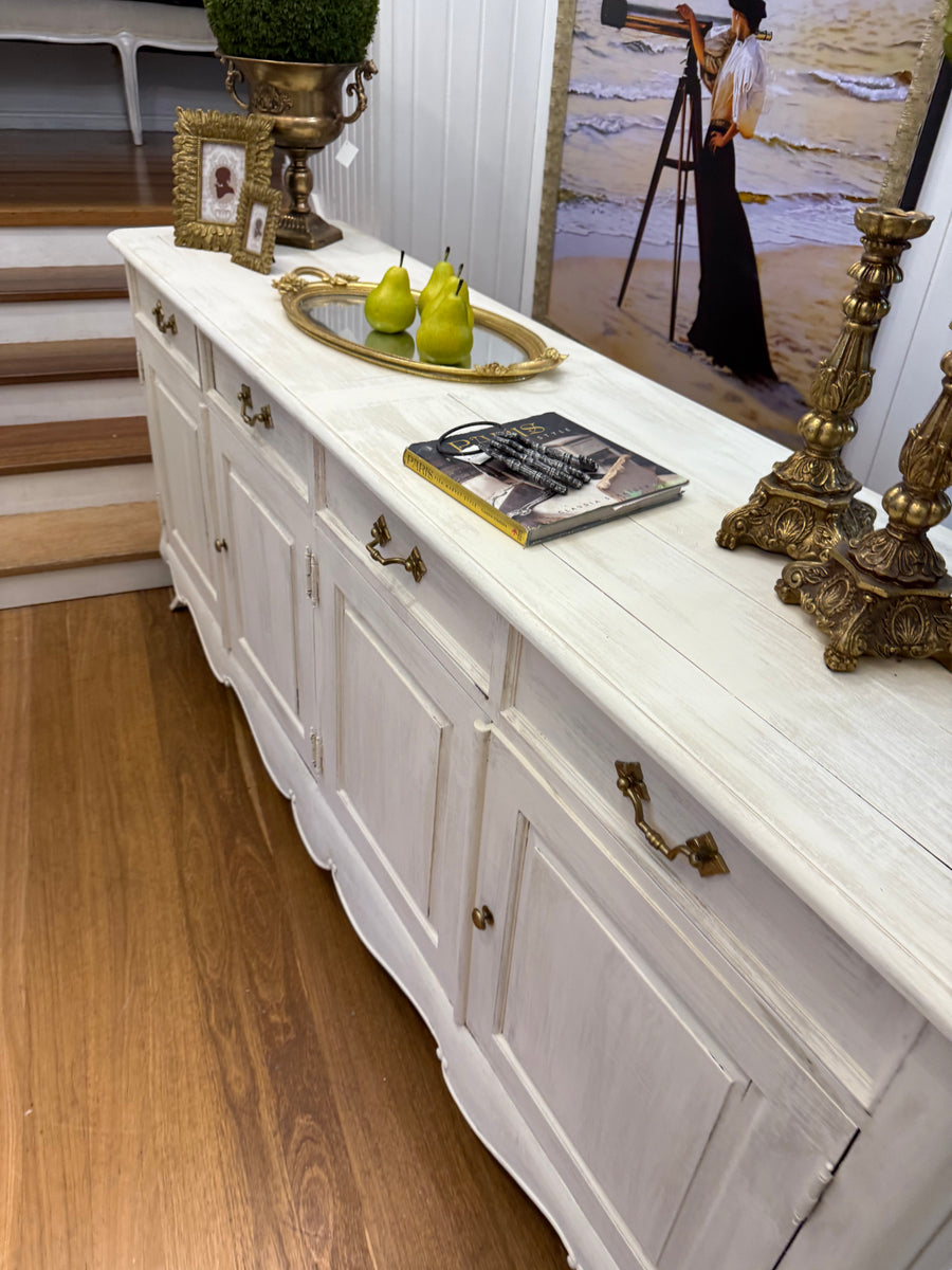 Large Solid Wood
French Provincial Style Sideboard/ Buffet