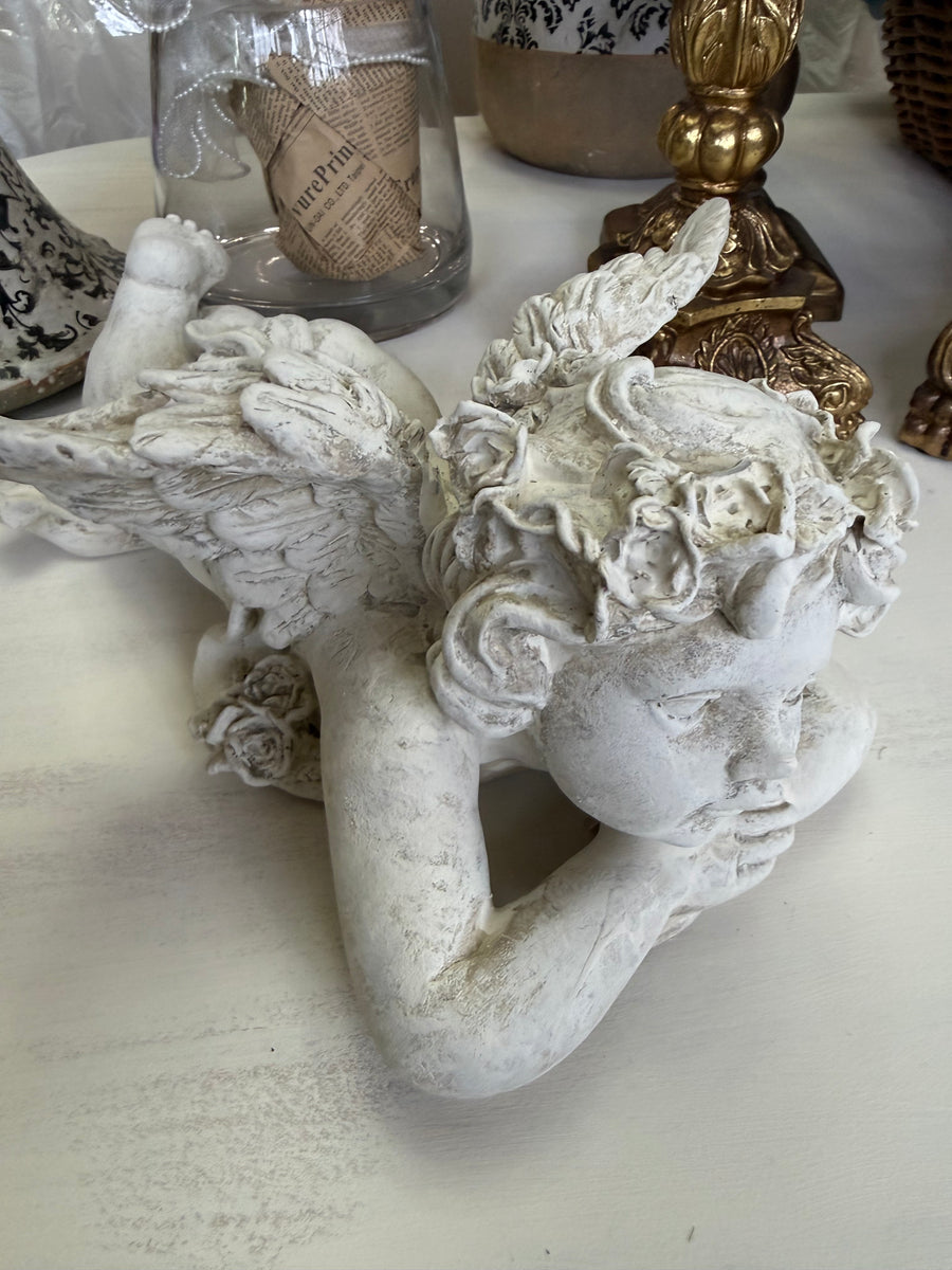 Stone Look Cherub/Angel