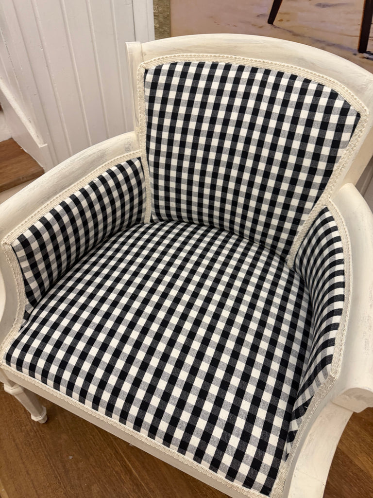 Newly Reupholstered French Provincial Style Occasional Armchair