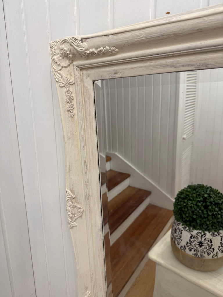 Solid Wood French Provincial Style Console Table and Mirror