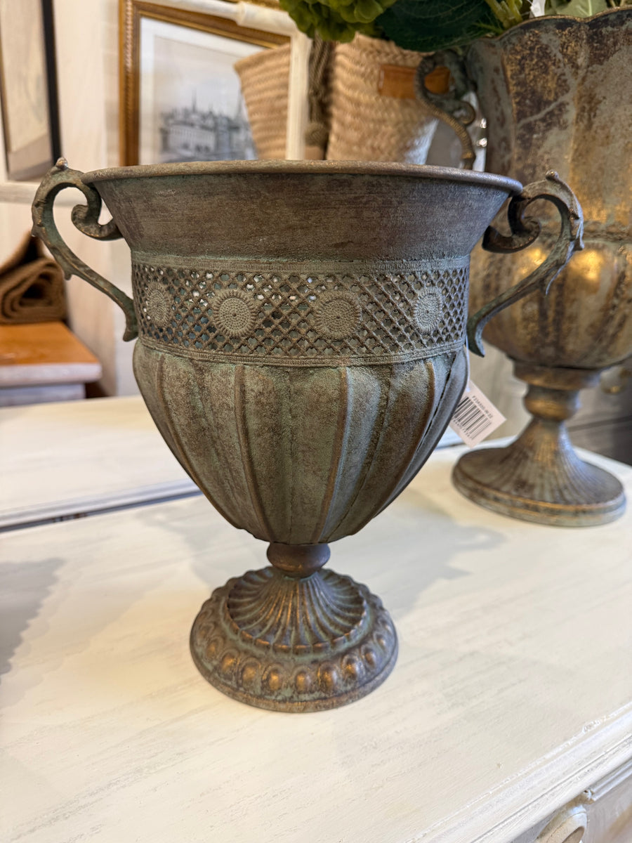 Antique Look Metal Urn