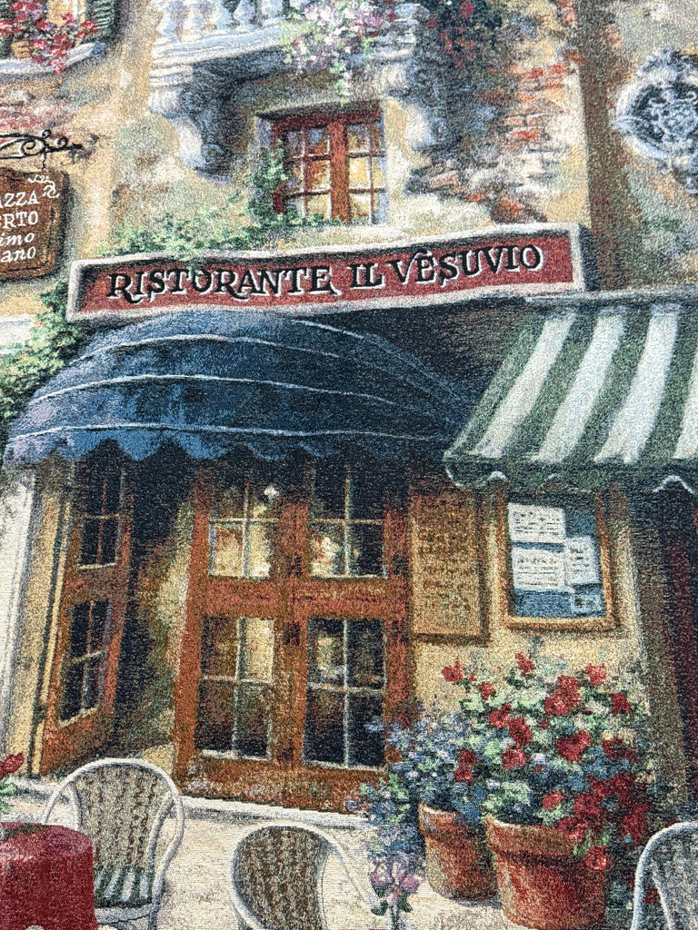 Very Large Street Scene Tapestry on a Metal Hanger