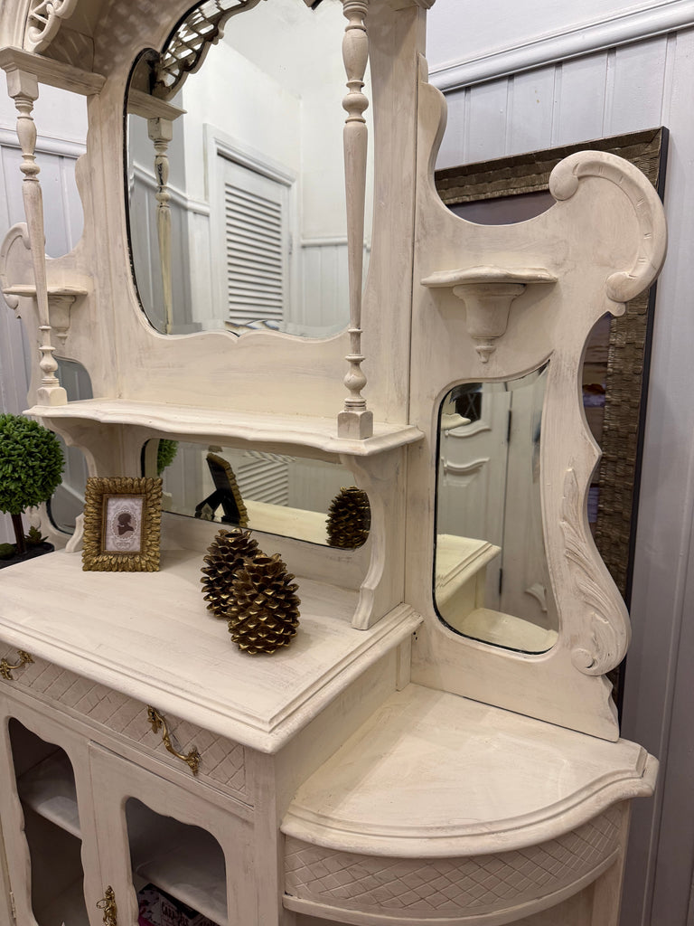 Vintage French Provincial Style Buffet and Hutch