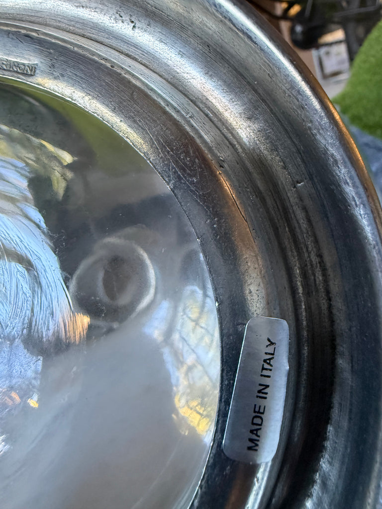 Marinoni Pewter and Glass Decanter
