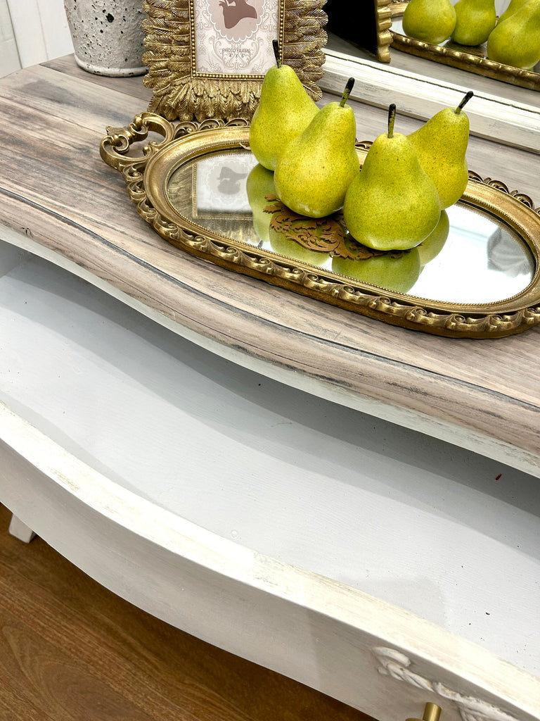 Bombe Style Drawers and Mirror