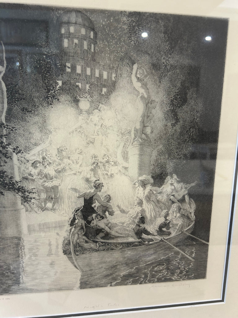 Norman Lindsay Facsimile Etching “Night’s Frolic”