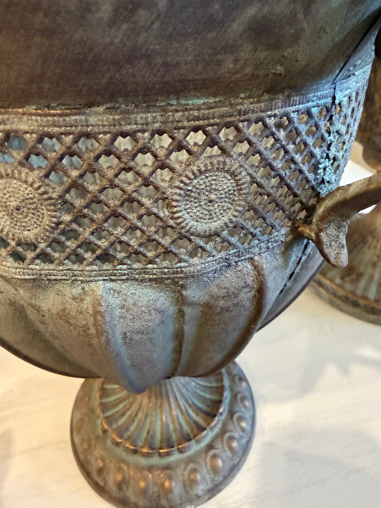 Antique Look Metal Urn