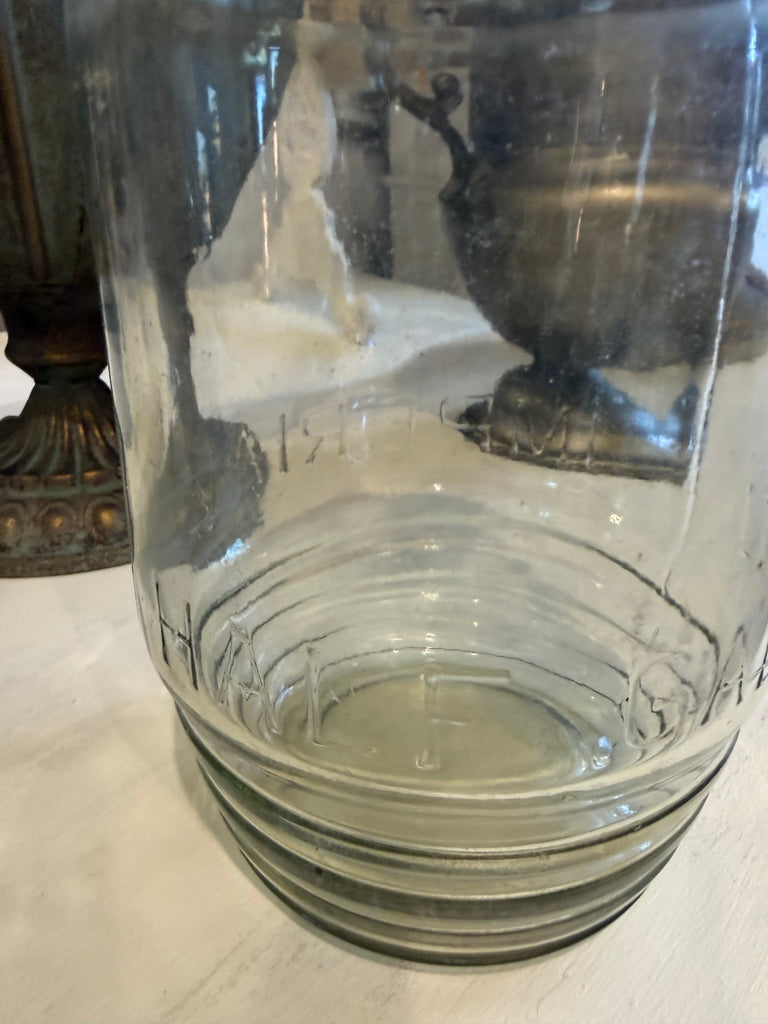 Antique Imperial Half Gallon Glass Bottle c.1895–1915 – Embossed Utility Bottle