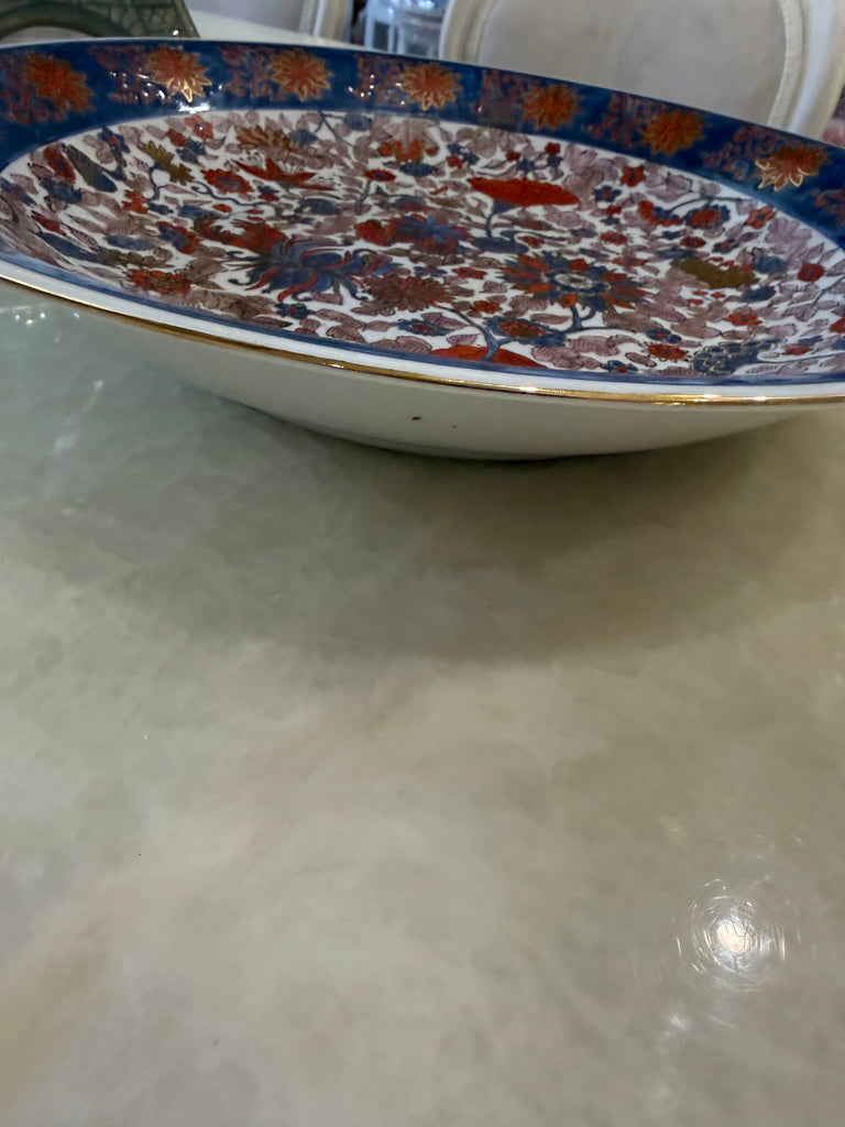 Vintage Hong Kong Imari Style Charger/ Bowl