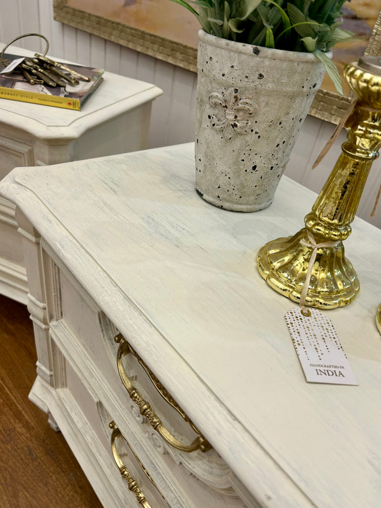 2 x Vintage Berryman French Provincial Style Bedside Tables