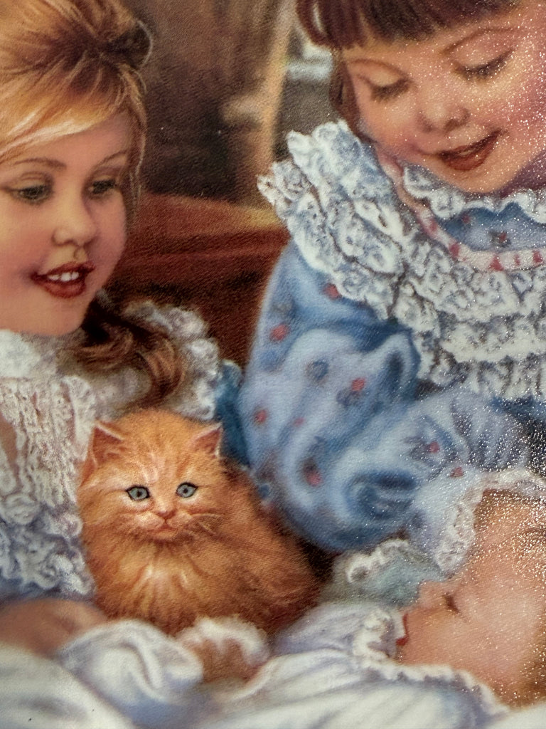 Sandra Kuck “Sisters” & “Little One” Limited Edition Collector Plates – Reco 1993 – COA Included