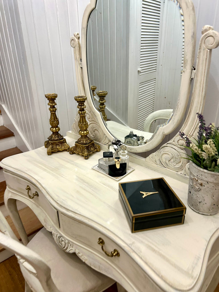 Antique Dressing Table and Chair