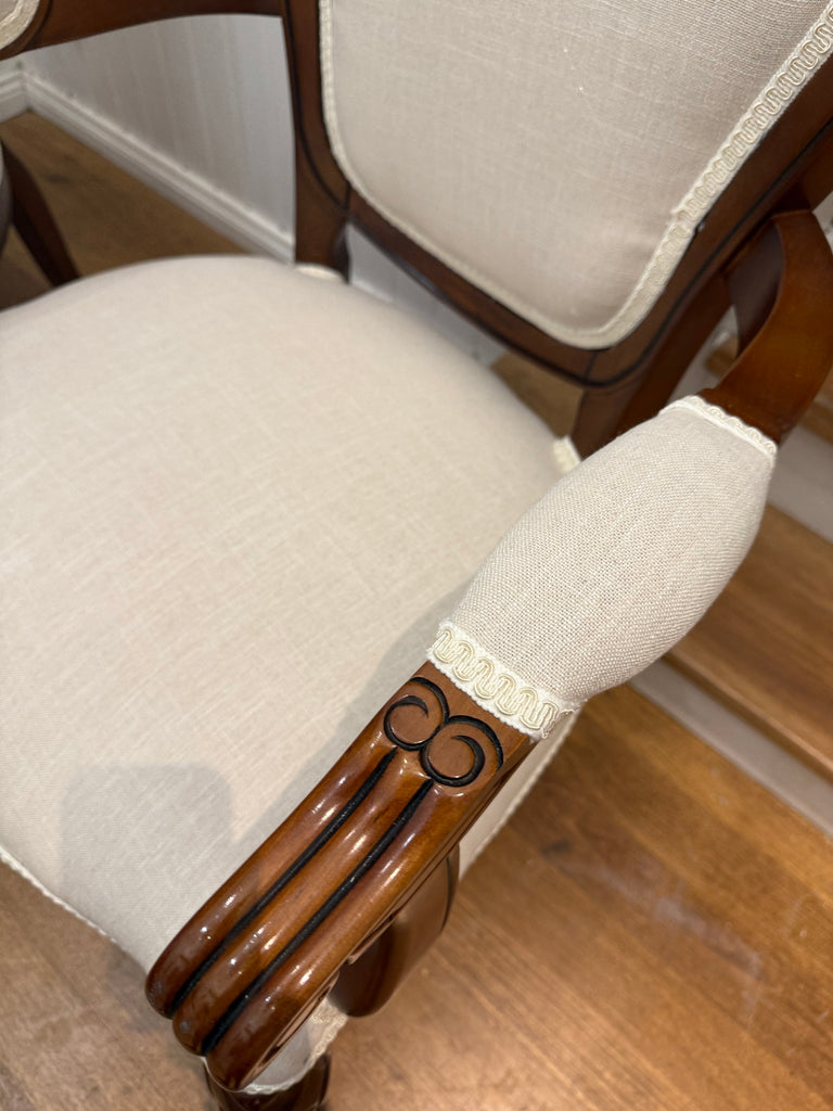 2 x French Provincial Style Armchair