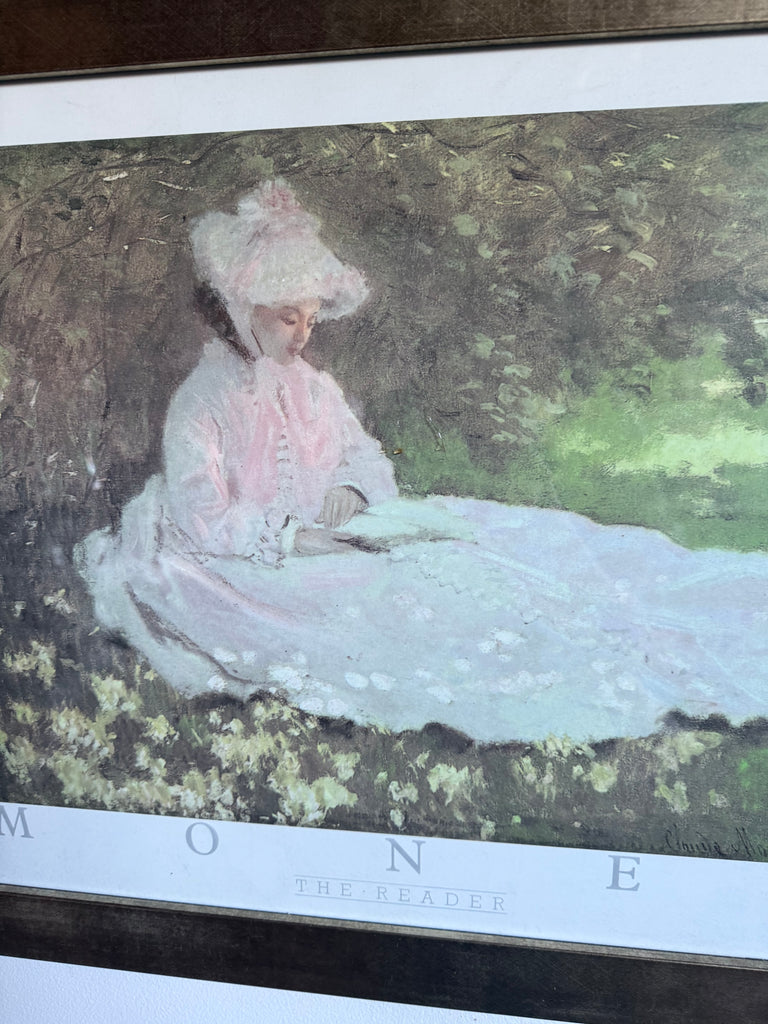 Framed Print of Monet’s “The Reader”