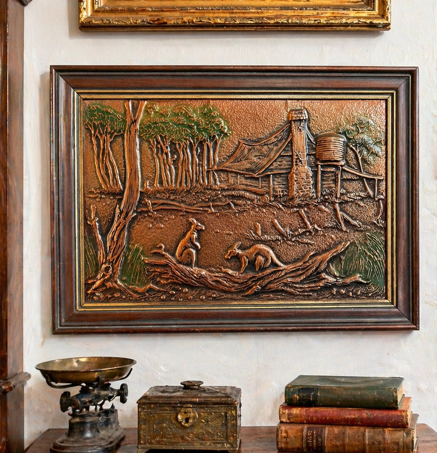 Framed Australian Copper Art