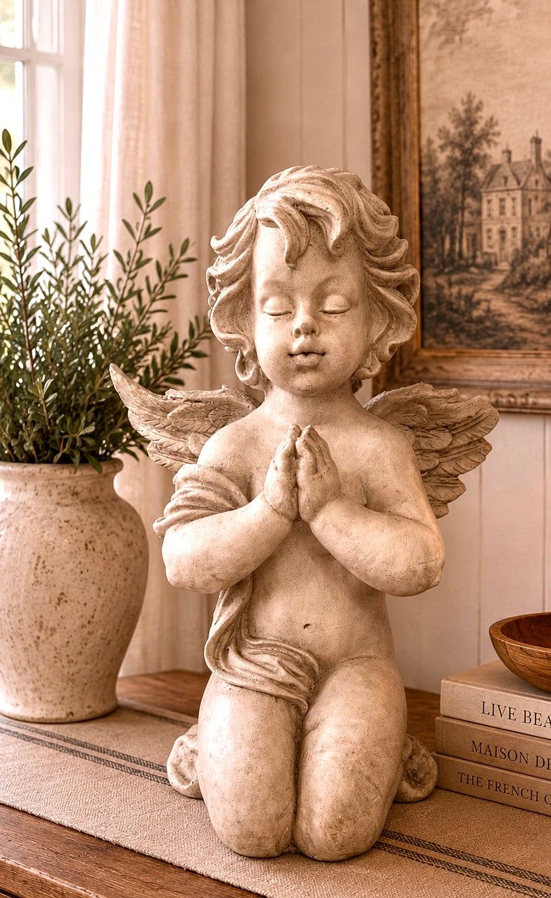 Large Stone Look Angel