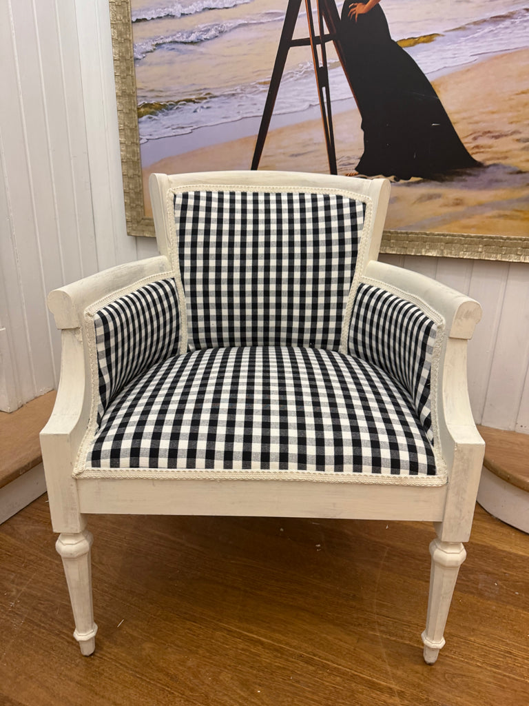 Newly Reupholstered French Provincial Style Occasional Armchair