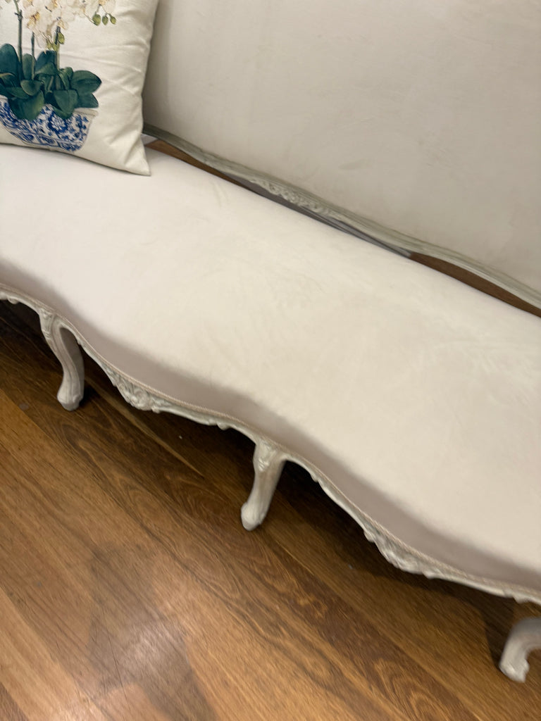 Reupholstered Vintage French Style Sofa Lounge