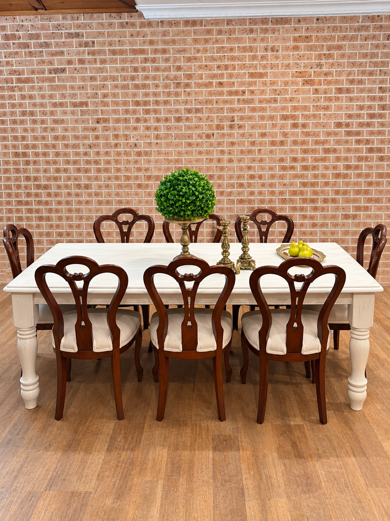 8 Seater French Provincial Style Dining Set