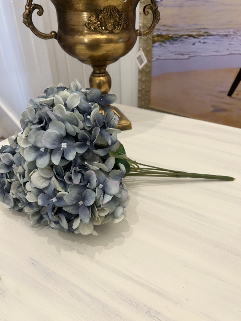 Pale Blue Hydrangea 5 head Stem