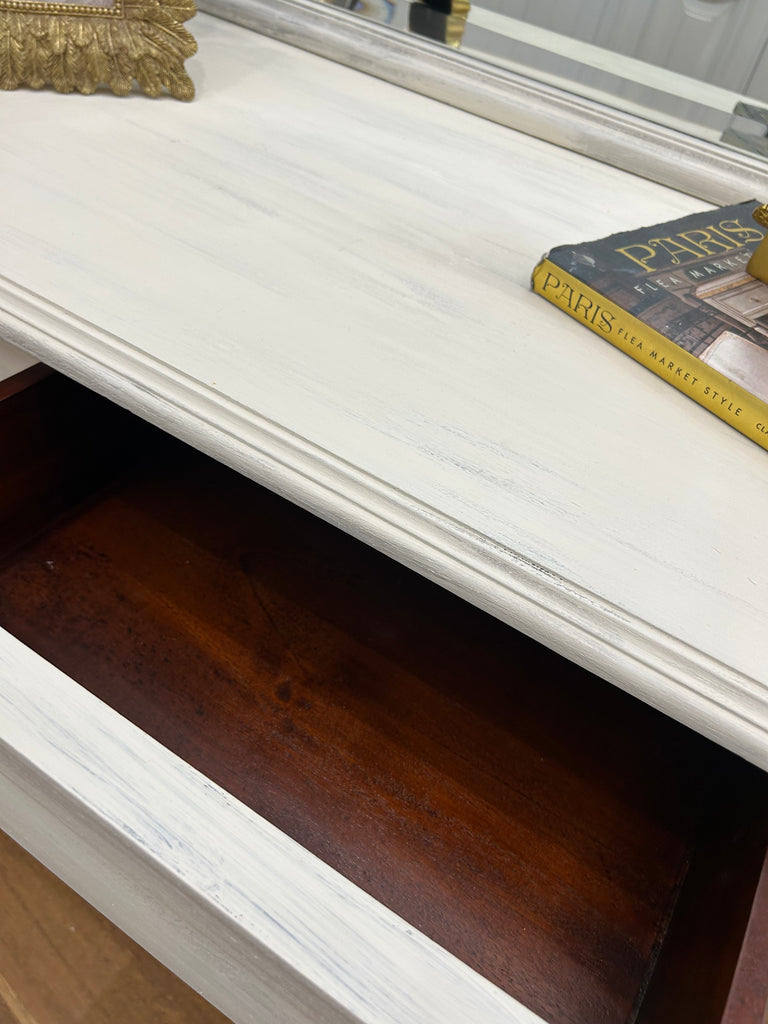 Solid Wood Small Buffet and Mirror